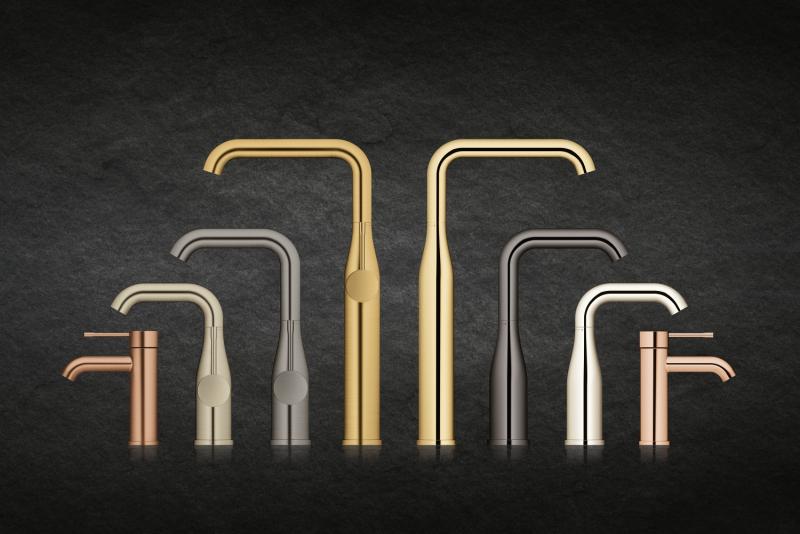 Grohe Essence New h&aring;ndvaskarmatur m/bundventil - Supersteel