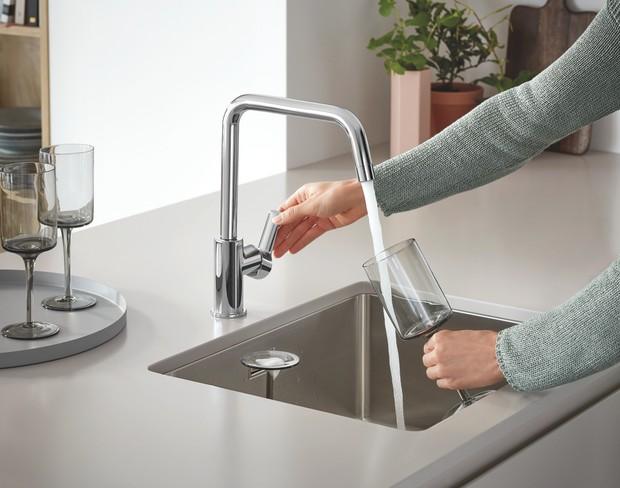 Grohe Start k&oslash;kkenarmatur m/L-tud - Krom