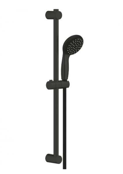 Grohe Start komplet brusesystem m/Vitalio h&aring;ndbruser - Mat sort