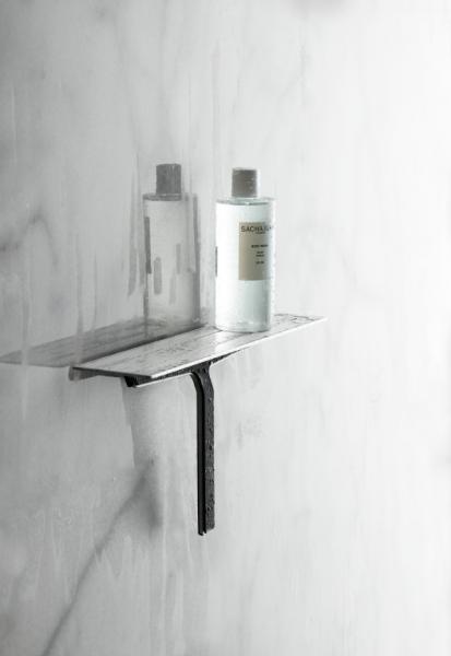 Unidrain ReFrame s&aelig;behylde med bruseskraber - B&oslash;rstet st&aring;l