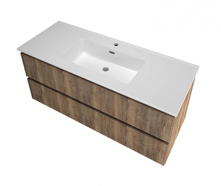 Sanibell Proline 120 m&oslash;bels&aelig;t m/lameller og 2 skuffer - Terra eg