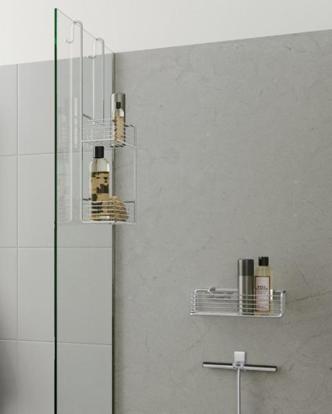 Smedbo Sideline dobbelt brusekurv - H&aelig;ngende - Krom