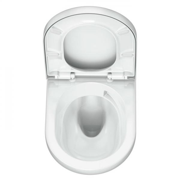 Gustavsberg Graphic v&aelig;gh&aelig;ngt toilet m/s&aelig;de og Hygienic Twist