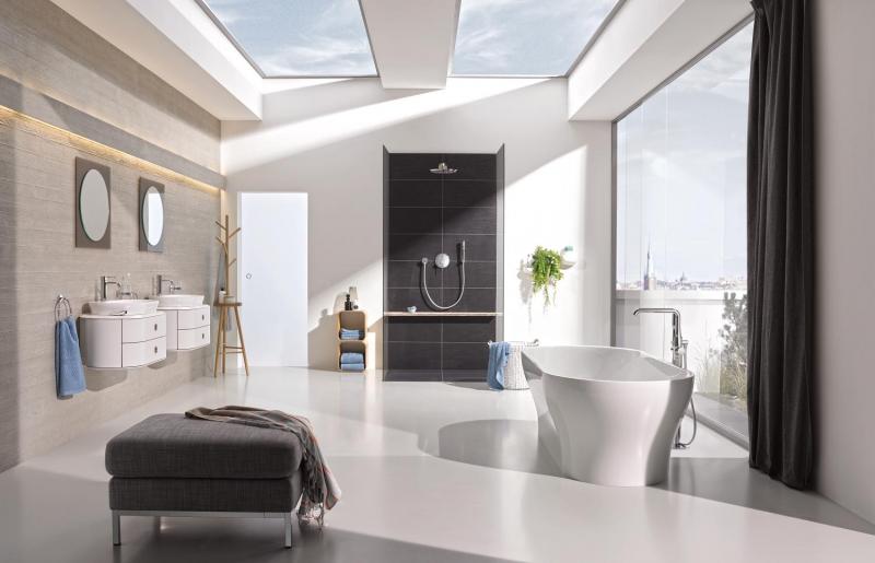 Grohe Essence New h&aring;ndvaskarmatur m/bundventil - B&oslash;rstet warm sunset