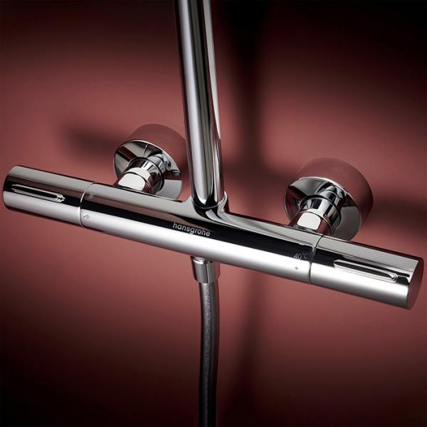 hansgrohe Raindance Alive S Puro Showerpipe 300 1jet m/EcoSmart - Krom