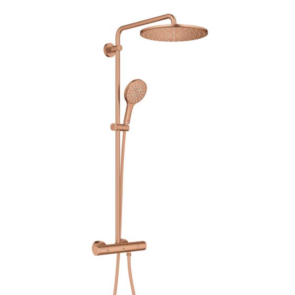 Grohe Rainshower SmartActive 310 brusesystem - B&oslash;rstet warm sunset