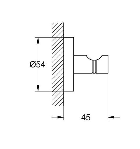 Grohe Start tilbeh&oslash;r til bad - Mat sort