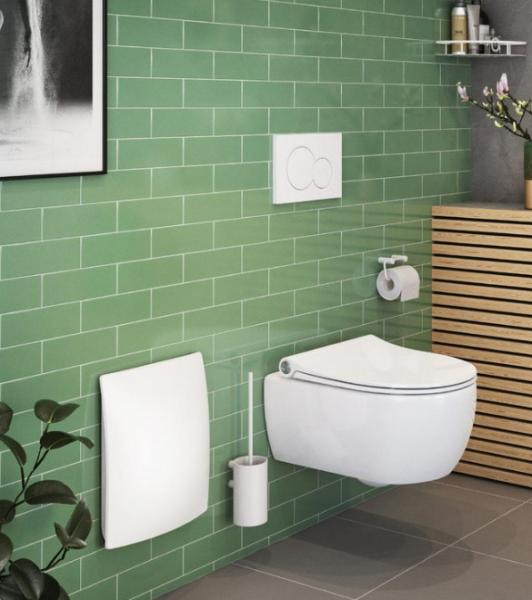 Pressalit v&aelig;gh&aelig;ngt toiletspand m/softopen - Hvid