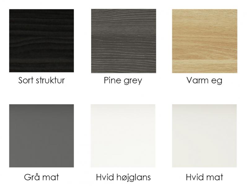 Outlet - Dansani Mido+ 120 m&oslash;bels&aelig;t m/Amber dobbelt h&aring;ndvask - Varm eg