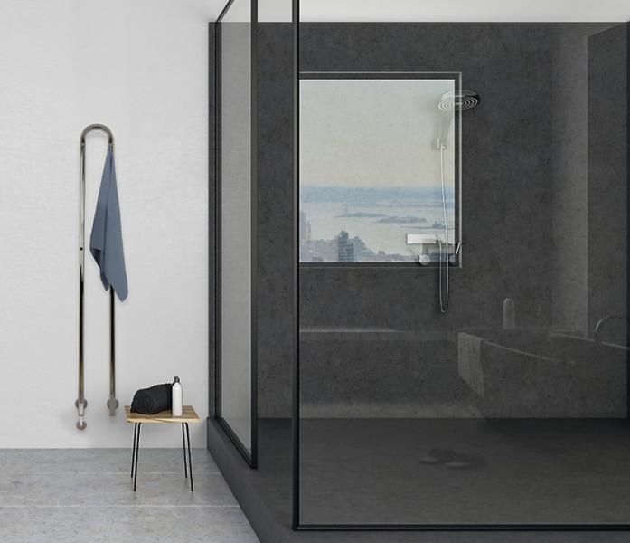 Kriss Duo Plus h&aring;ndkl&aelig;det&oslash;rrer 19x148 cm - Poleret rustfrit st&aring;l