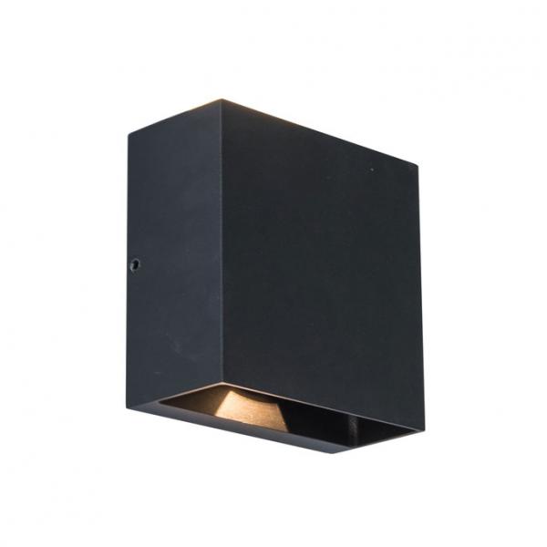Lutec Architectural Gemini Beams udend&oslash;rslampe til v&aelig;g - Mat sort