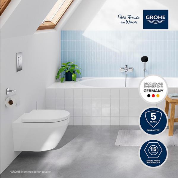 Grohe Euro rimless v&aelig;gh&aelig;ngt toilet m/TripleVortex og HyperClean
