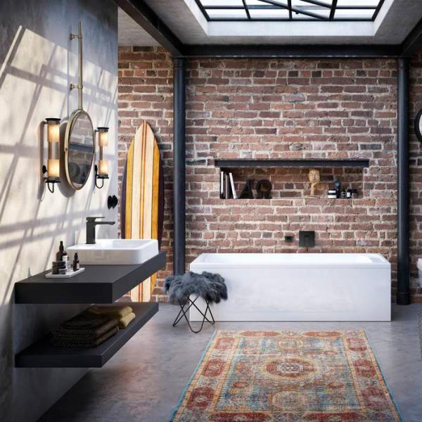 V&B Architectura 55 h&aring;ndvask t/nedf&aelig;ldning - 1/3 hanehuller